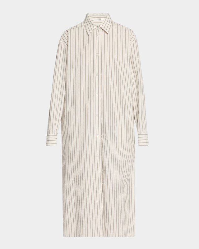 Chihiro Striped Midi Shirtdress